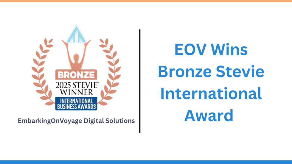 EOV got Bronze from Stevie Awards
