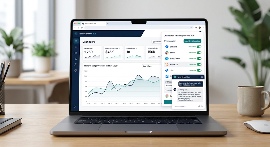 SaaS platform dashboard built by an offshore product engineering partner in India