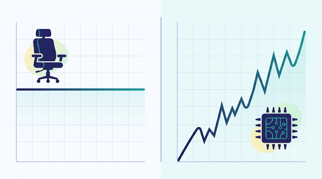 Fixed seat-based software cost compared with variable AI cost per query