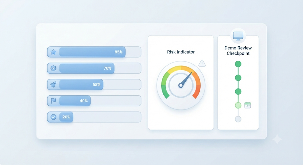Project dashboard giving visibility into outsourced software delivery progress