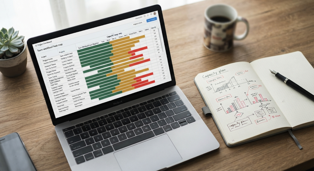 Workload dashboard helping an agency improve utilisation to scale a digital agency